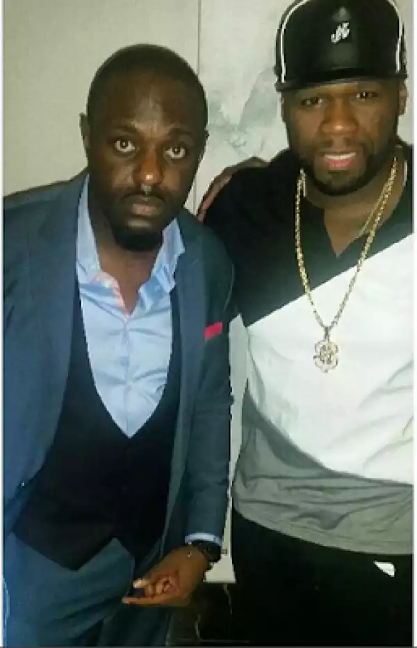 Nollywood Actor, Jim Iyke, Poses With American Rapper, 50 Cent, In USA [See Photos]